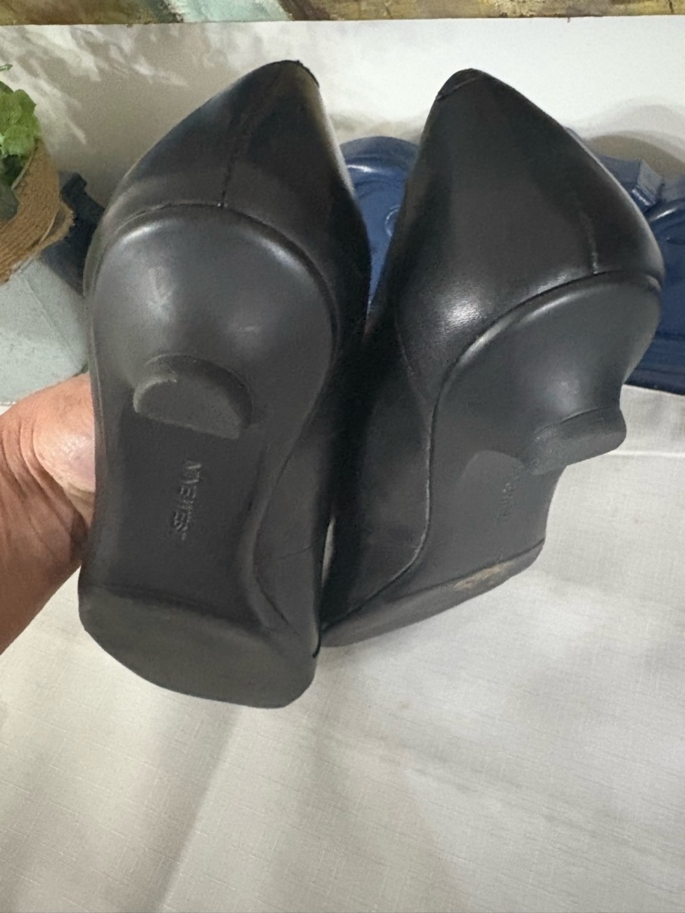 Nine West Jayla black Leather Buckle Ballet Kitten Flats Size 7 NWOB - Picture 4 of 7